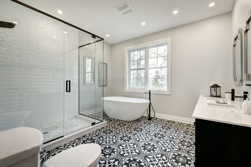 Separate Shower and Tub Areas